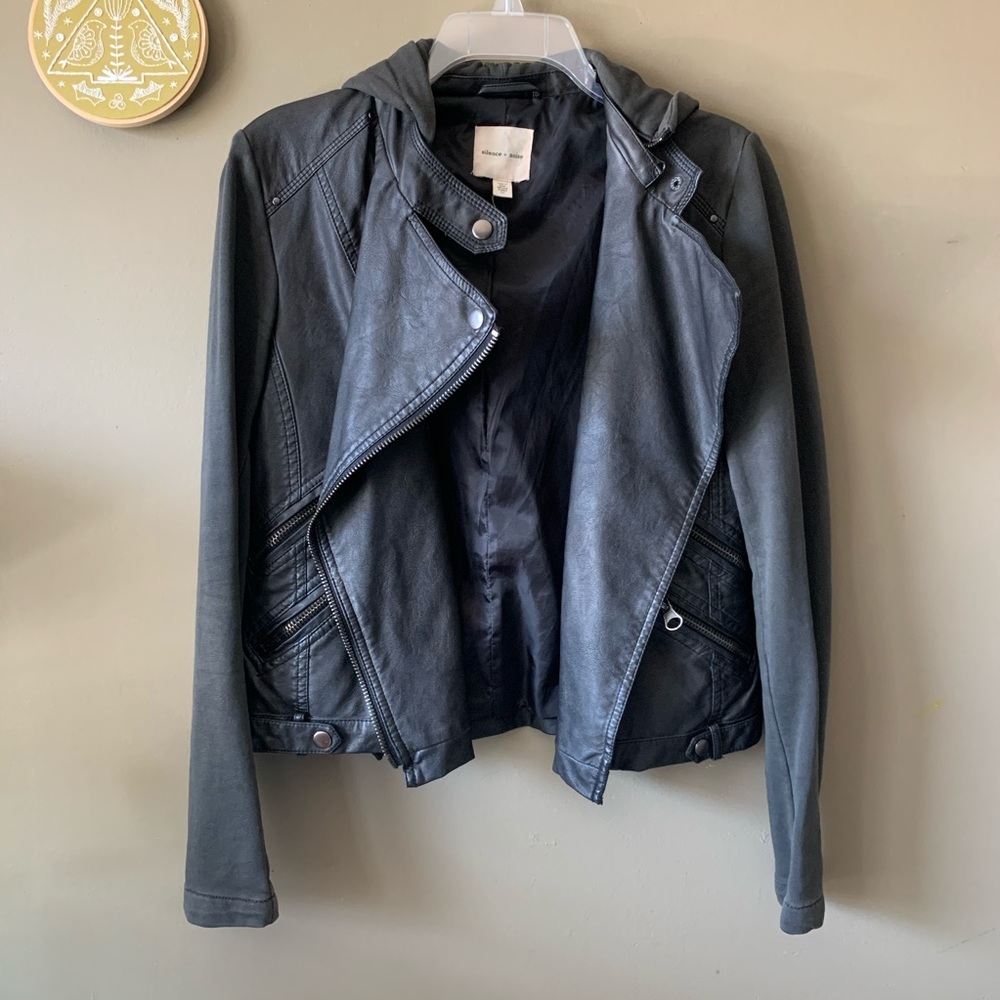 Silence + Noise Vegan Leather Jacket